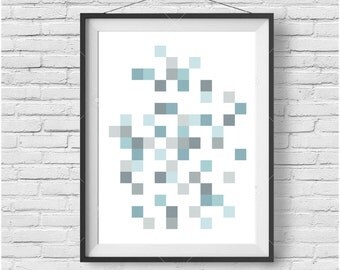 Abstract Printable Wall Art Geometric Print by PrintAvenue on Etsy