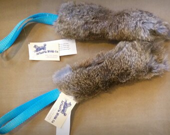 Bunny Fur Dog Tug Toy