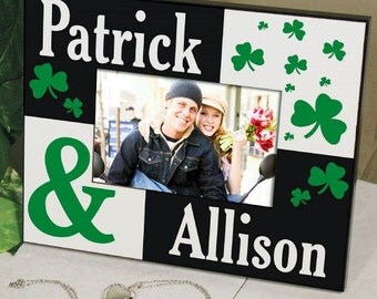 Irish Couple Personalized Frame, Couple's St. Patrick's Day Photo Frame