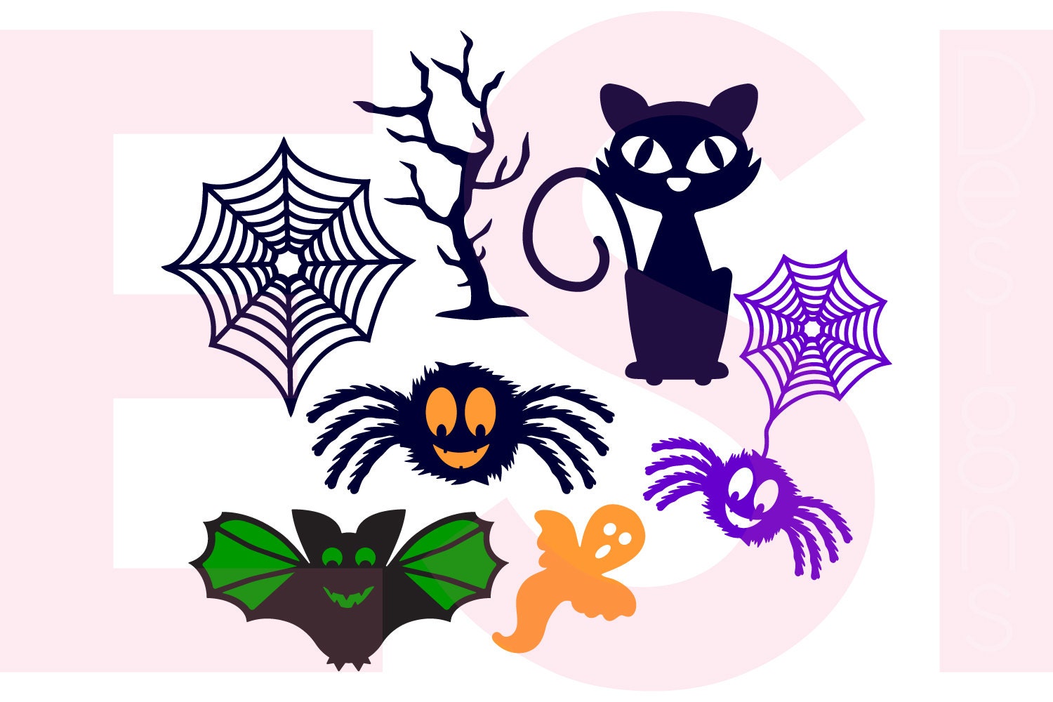 Download Halloween SVG DXF EPS Bundle 1 cutting files use with