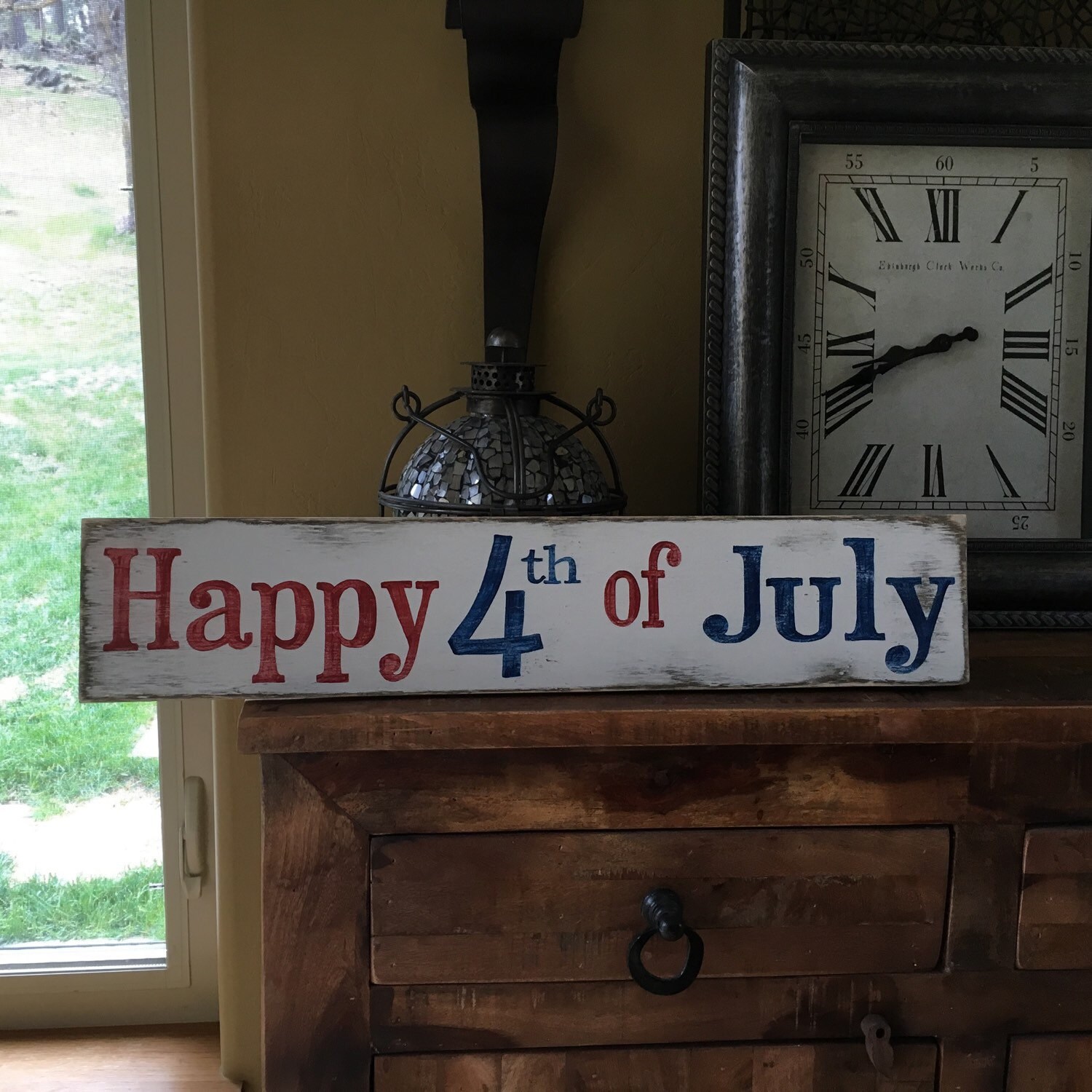 Happy 4th July Sign