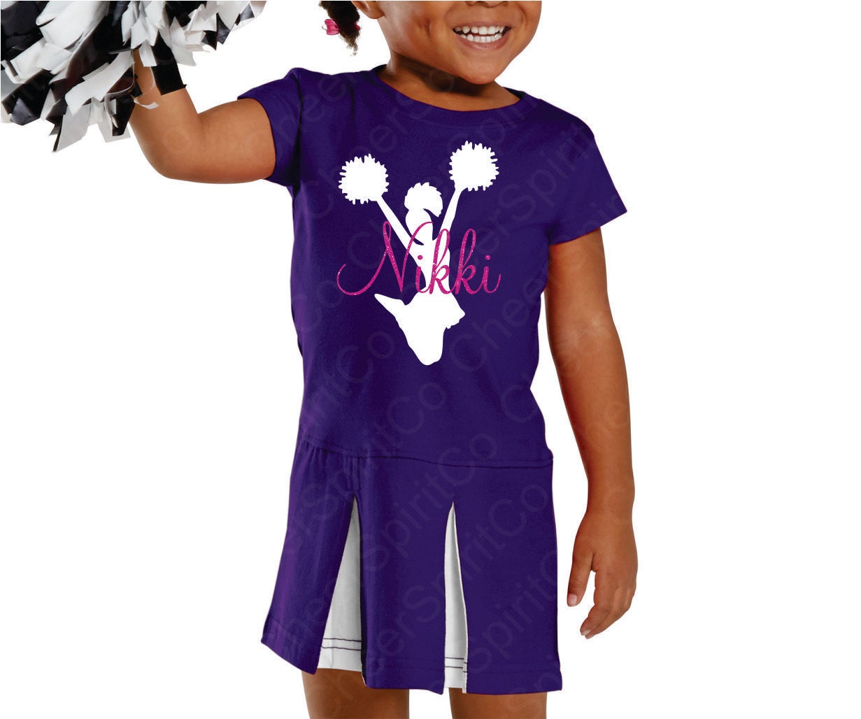 5T 6T Personalized Cheerleader Toddler Dress Cheerleading