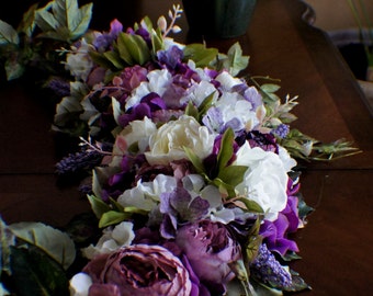 Reception Table Runner, Sweetheart Table Runner, Wedding Head Table Runner, Head Table Runner, Wedding Centerpiece Flowers, Wedding Flowers
