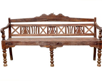 Indian Bench Indian furniture | Etsy