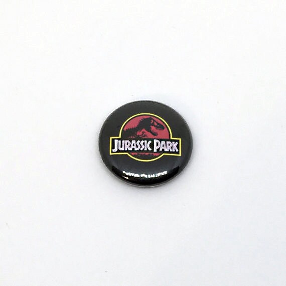 Custom Jurassic Park 1 Inch Movie Pinback Button By Horrorpins 