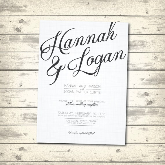 Simple Traditional Wedding Invitations 5