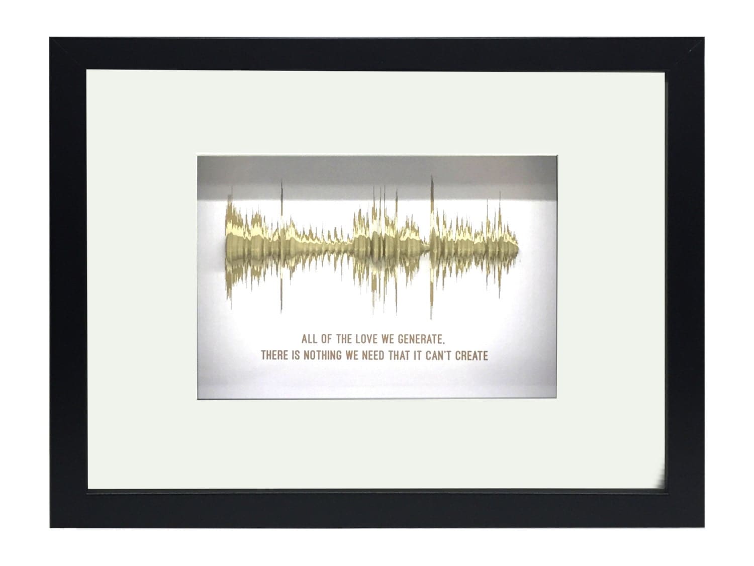 Song lyrics 3D sound wave art Wedding song display Great
