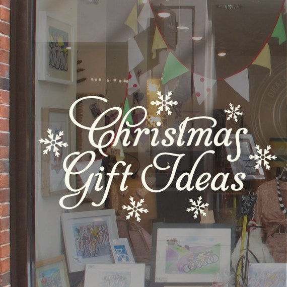 christmas gift ideas shop window display sticker h716k christmas gift ideas shop window display sticker h716k