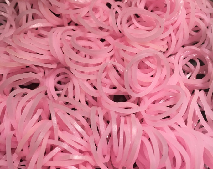1200 Baby Pink Loom Bands non-latex rubber bands