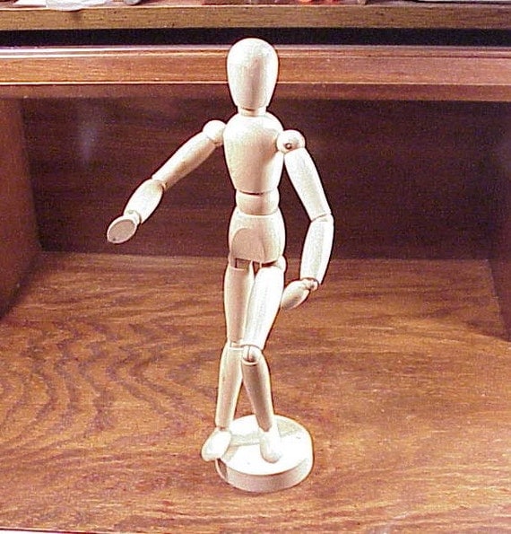 Posable Wooden Artist's Human Man Figure Drawing Model