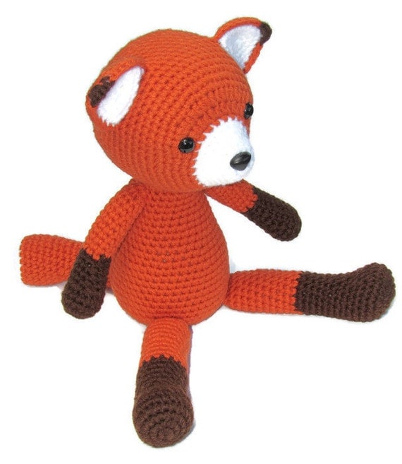 Crochet Fox Amigurumi Fox stuffed fox woodland by TheCraftPenguin