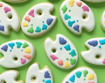 Artist Palette Sugar Cookies