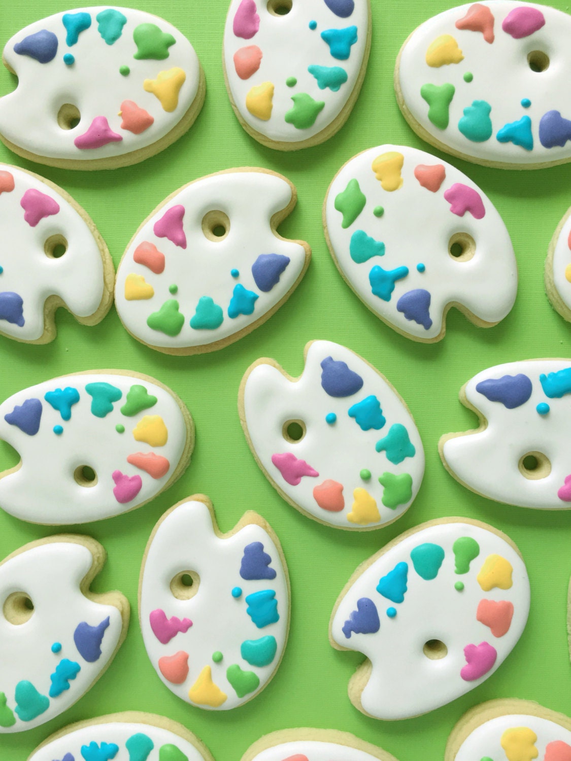 Artist Palette Sugar Cookies