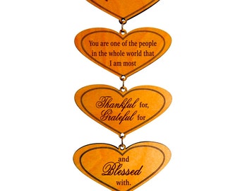 Grandma Mothers' Day Gift, Valentine Gift to our Grandma ,Gift to GrandParents from Grand Daughter/Son, Wall Hearts to a Special Grandma