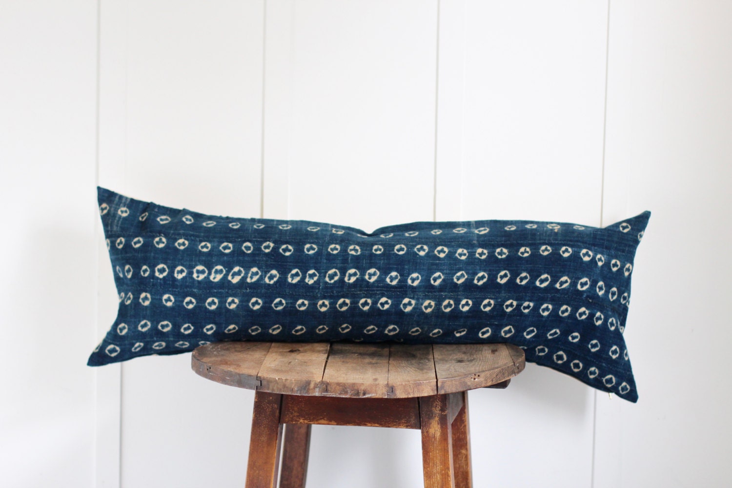Vintage Indigo pillow 'extra large lumbar'
