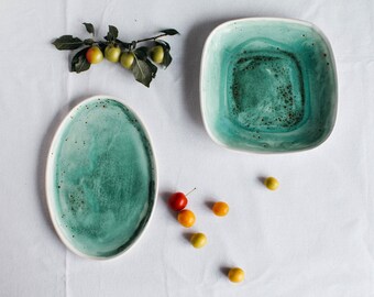 ceramic dinner plate, best gift, serving plate, housewarming gift, christmas gift, stoneware plate, modern pottery, ceramics and pottery