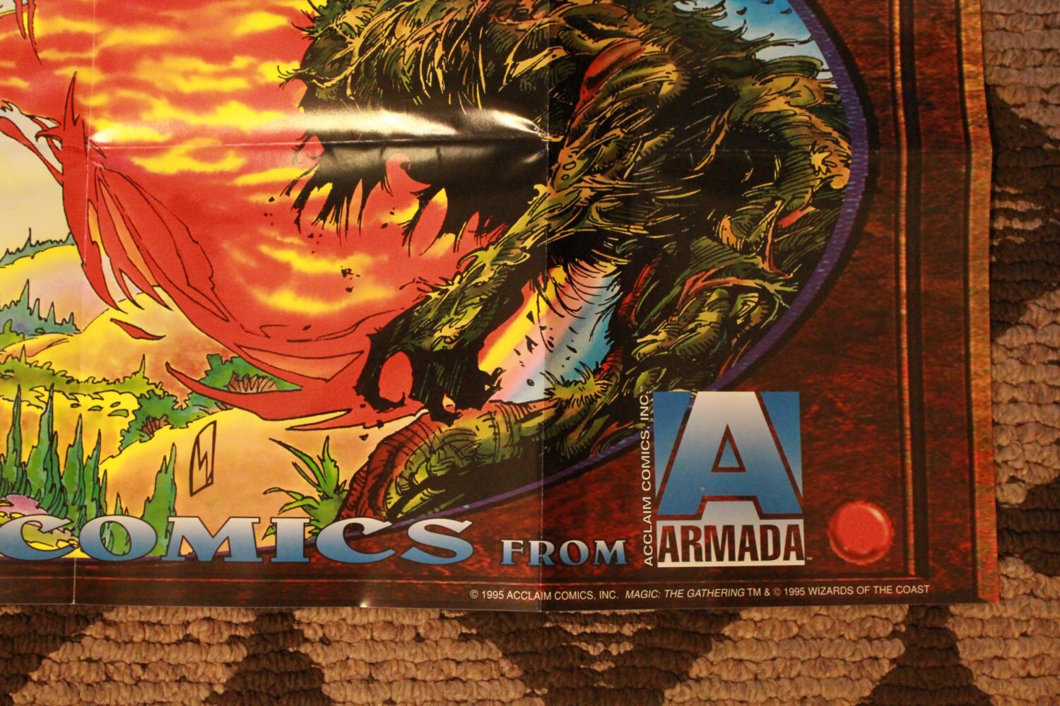 1995 Magic The Gathering Poster/ Acclaim Comics/ Armada/