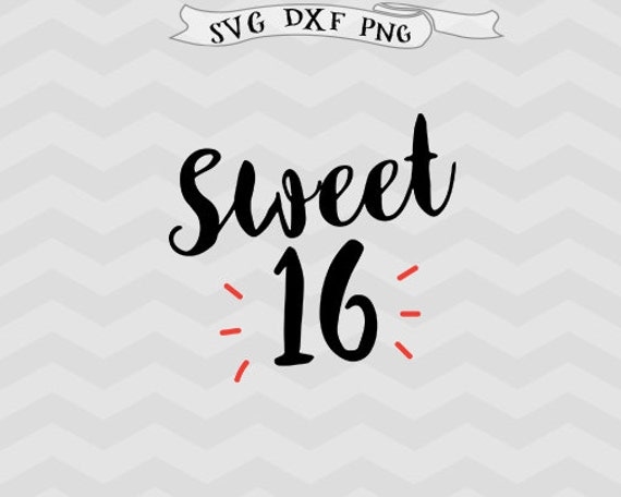 Free Free 204 Happy Sweet 16 Birthday Svg SVG PNG EPS DXF File
