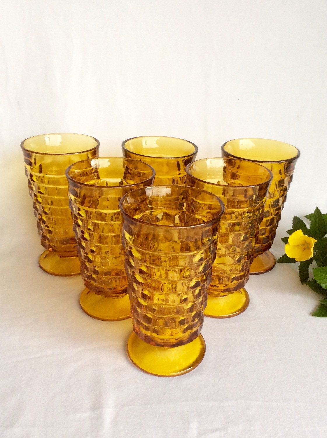 amber glassware set