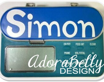 Infinity Pump Personalized Name Decals