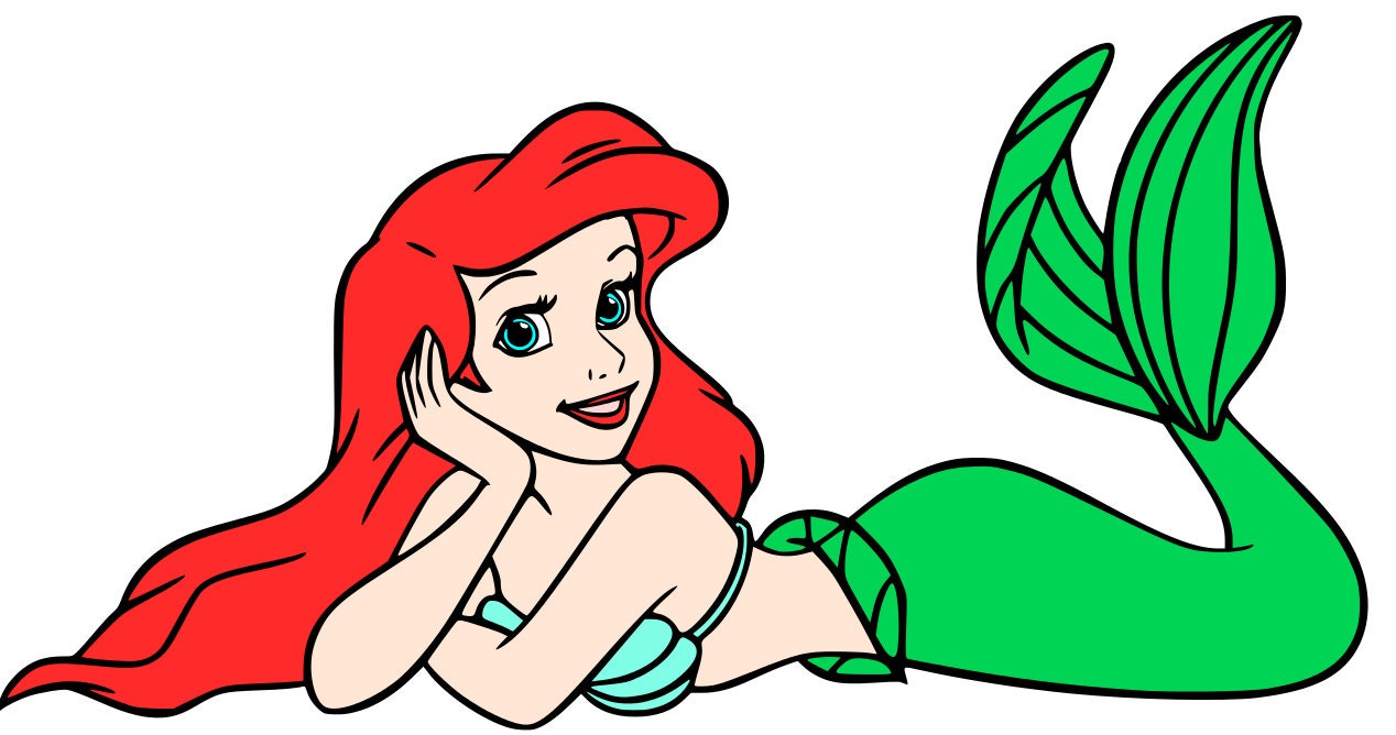 Free 178 Little Mermaid Layered Svg SVG PNG EPS DXF File