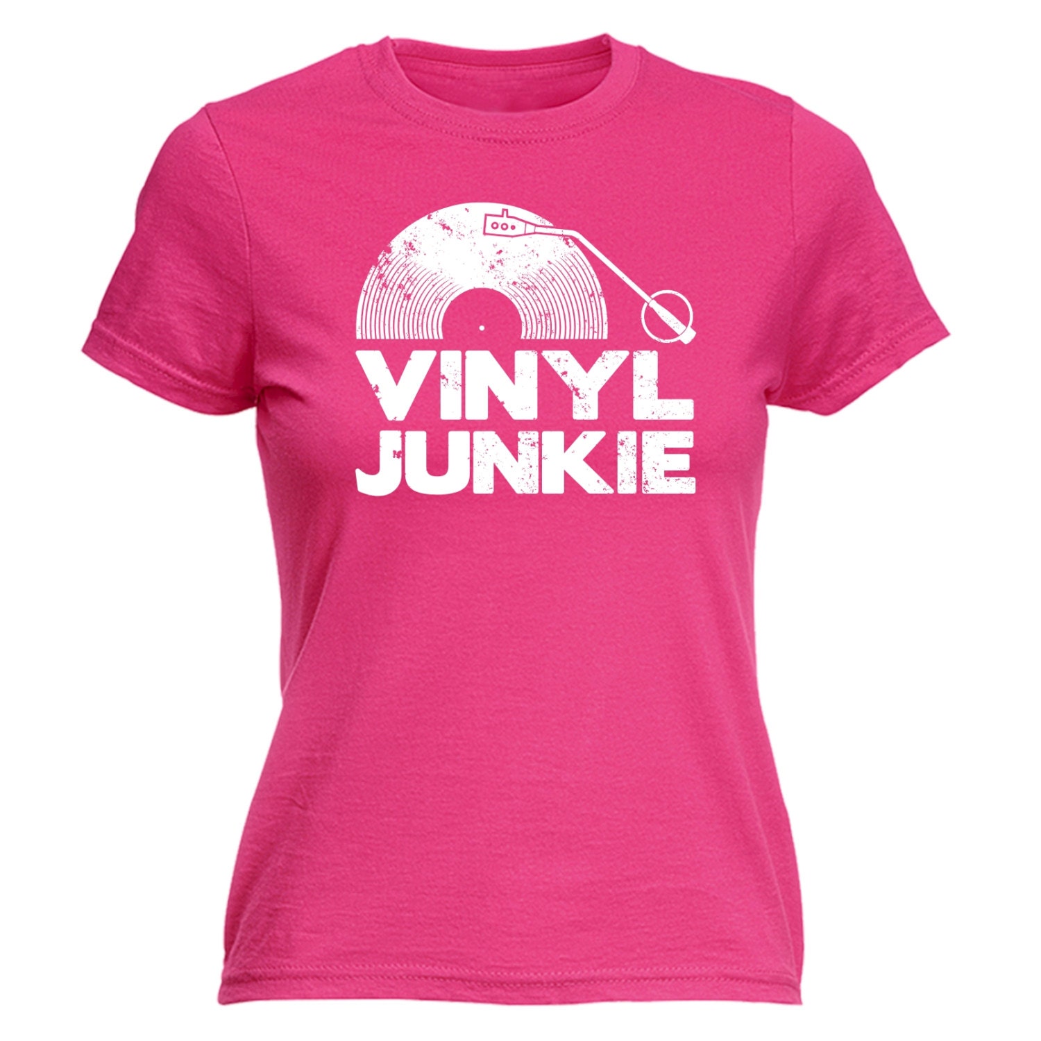 Women's Vinyl Tshirt Lady Fit Record T-Shirt Retro Vintage