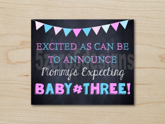 Baby number 3 announcement Pregnancy announcement Pregnancy