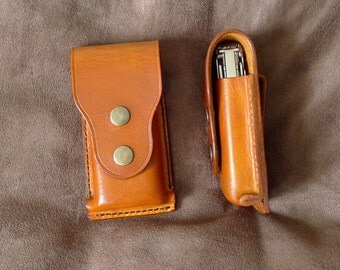 SCKLeather Handmade Veg Tanned Leather Multi-tool belt holster/Case
