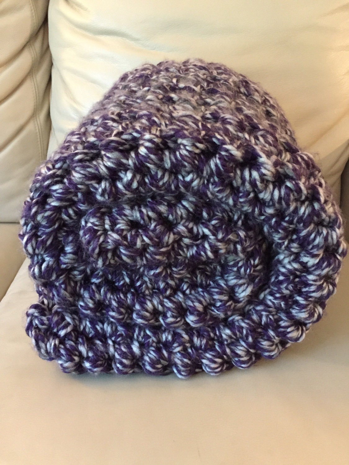 SALE Chunky Wool Blanket Crochet Blanket chunky crocheted