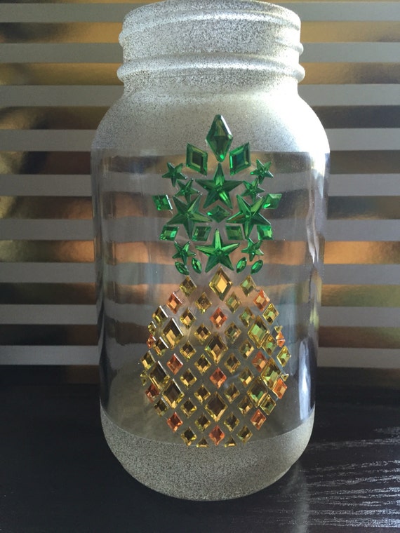 Pineapple Mason Jar Pineapple Centerpiece Pineapple Jar