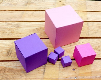Paper Cubes (DIY Paper Template)