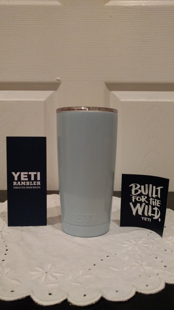 20oz YETI Discounted Baby Blue Powder Coat by TexasAntlersNMore