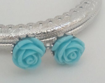 1 silver metal purse frame with sewing holes 8,5 cm 3.3 inches, supplies, blue flower decoration, coin purse frame