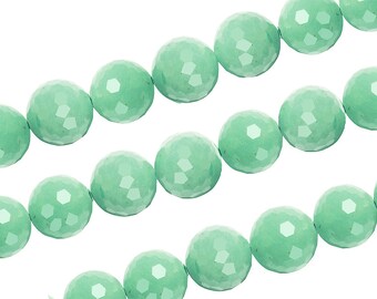 16 IN Strand 10 mm Aventurine Round Faceted Gemstone Beads (AVERNF0010)