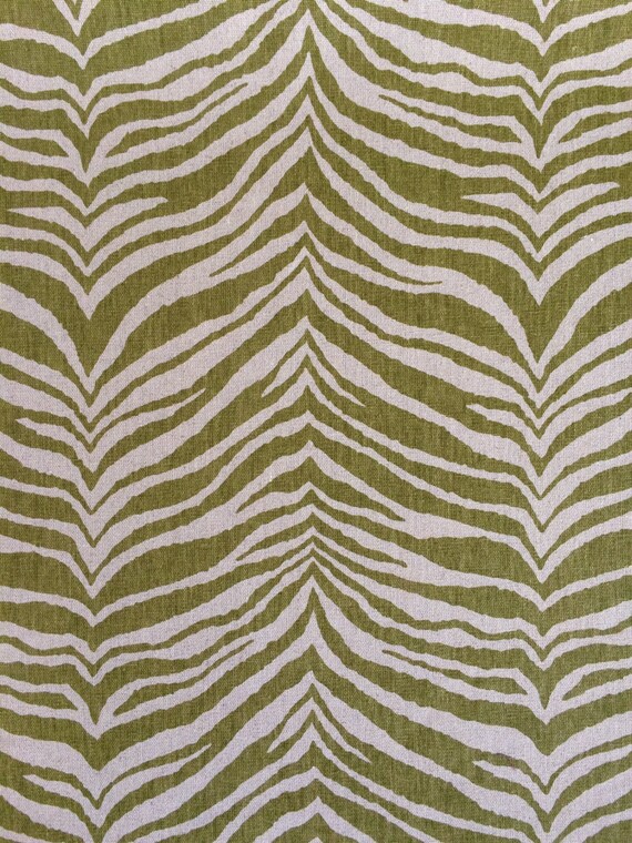 Items similar to Animal Print Fabric by the Yard Green and Beige