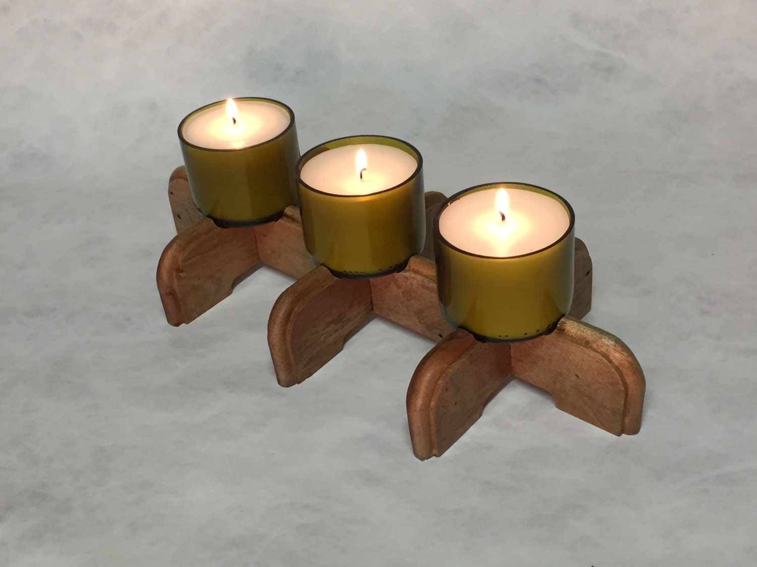 Wooden Candle Holder Mantle Candle Candle Center Piece