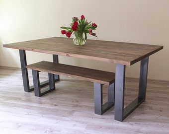 U Shaped Legs Modern Dining Table