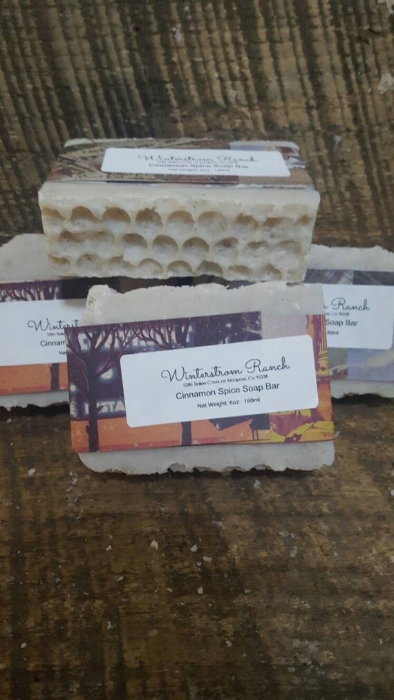 Cinnamon Spice Soap Bar by WinterstromRanch on Etsy