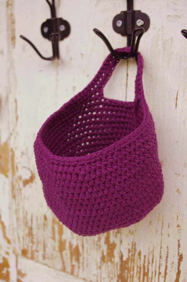 small hanging basket door knob basket nursery decor nursery