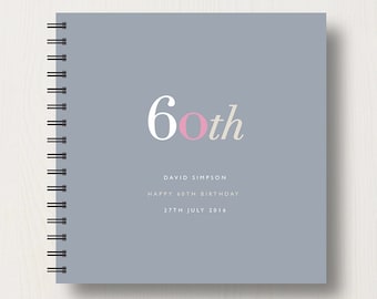 Personalised 60th Birthday Memories Book or Album