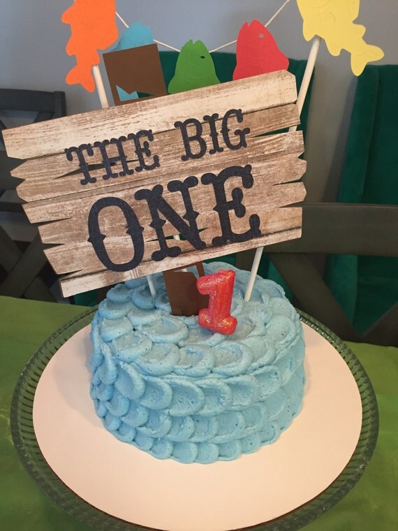 Gone Fishing Birthday Cake Topper Gone Fishing Birthday Cake Topper