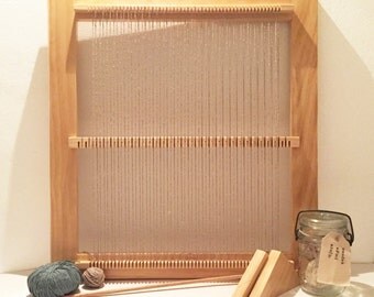 Weaving Loom Kit - 3-Position Weaving Loom, Loom, Frame Loom, Weaving kit, Table loom, Lap loom, Loom kit, Hand loom, Wooden loom, Weaving