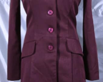 LA BELLE Burgundy Dress with Jacket