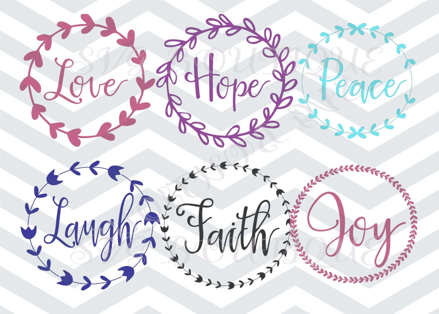 Download Laurel Wreath Bundle SVG File Circle Frame Bundle SVG