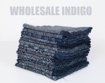 Wholesale Hill Tribe Indigo Fabric, Hill Tribe Fabric Cotton, Hmong Fabric, Blue Fabric - Indigo Table Runner Hmong Batik Ethnic Thai Fabric