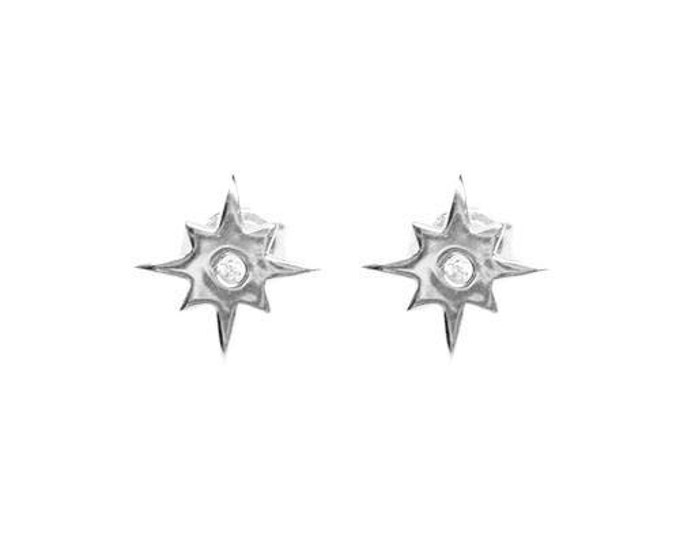 Silver Stud Earrings, Sterling Silver Earrings, Silver Earrings, Star Earrings, Silver Star Earrings, Sterling Silver Jewelry, Earrings