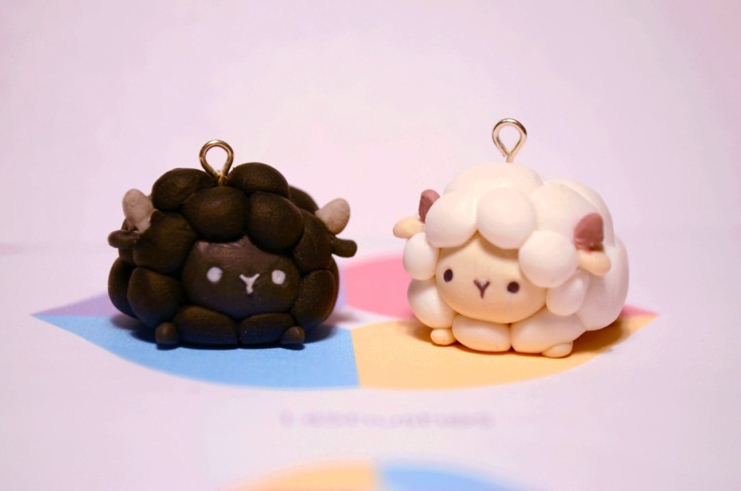 Cute Sheep Polymer Clay Charm