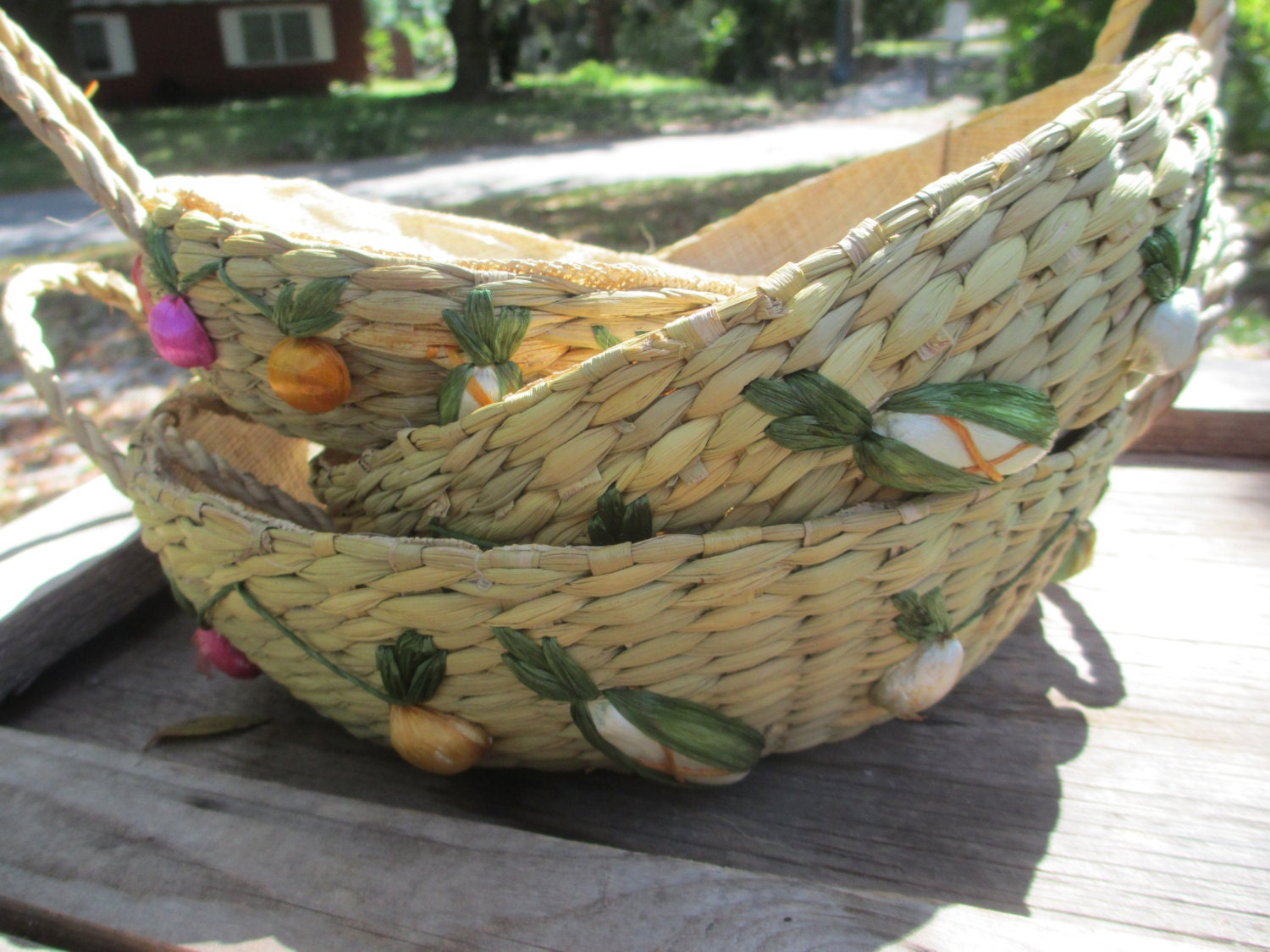 raffia shopping basket