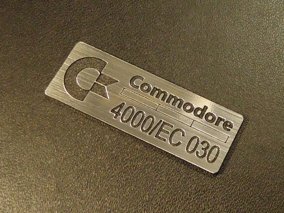 Commodore Amiga 4000/EC 030 Label / Logo / Sticker / Badge 42