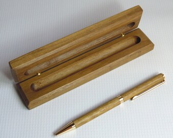 Hand Turned Wooden Pen Set, Wood Pen, Magnolia Wooden Pen, Honduras Magnolia, Pen Gift, Stylo en bois, Penn, Penna, Kugelschreiber